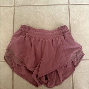 Lululemon Athletica Pink Athletic Shorts Moisture-Wicking Lightweight